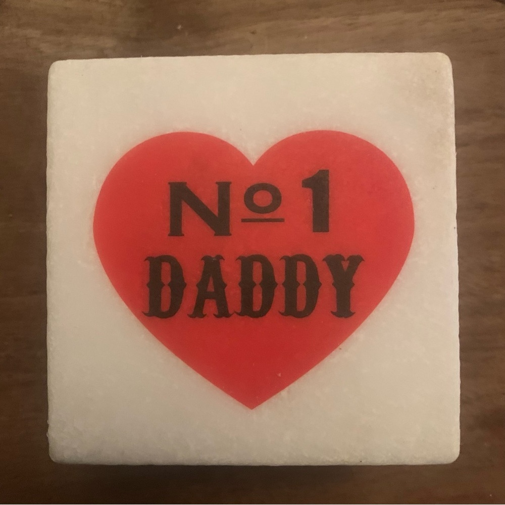 No. 1 Daddy Marble Coaster
